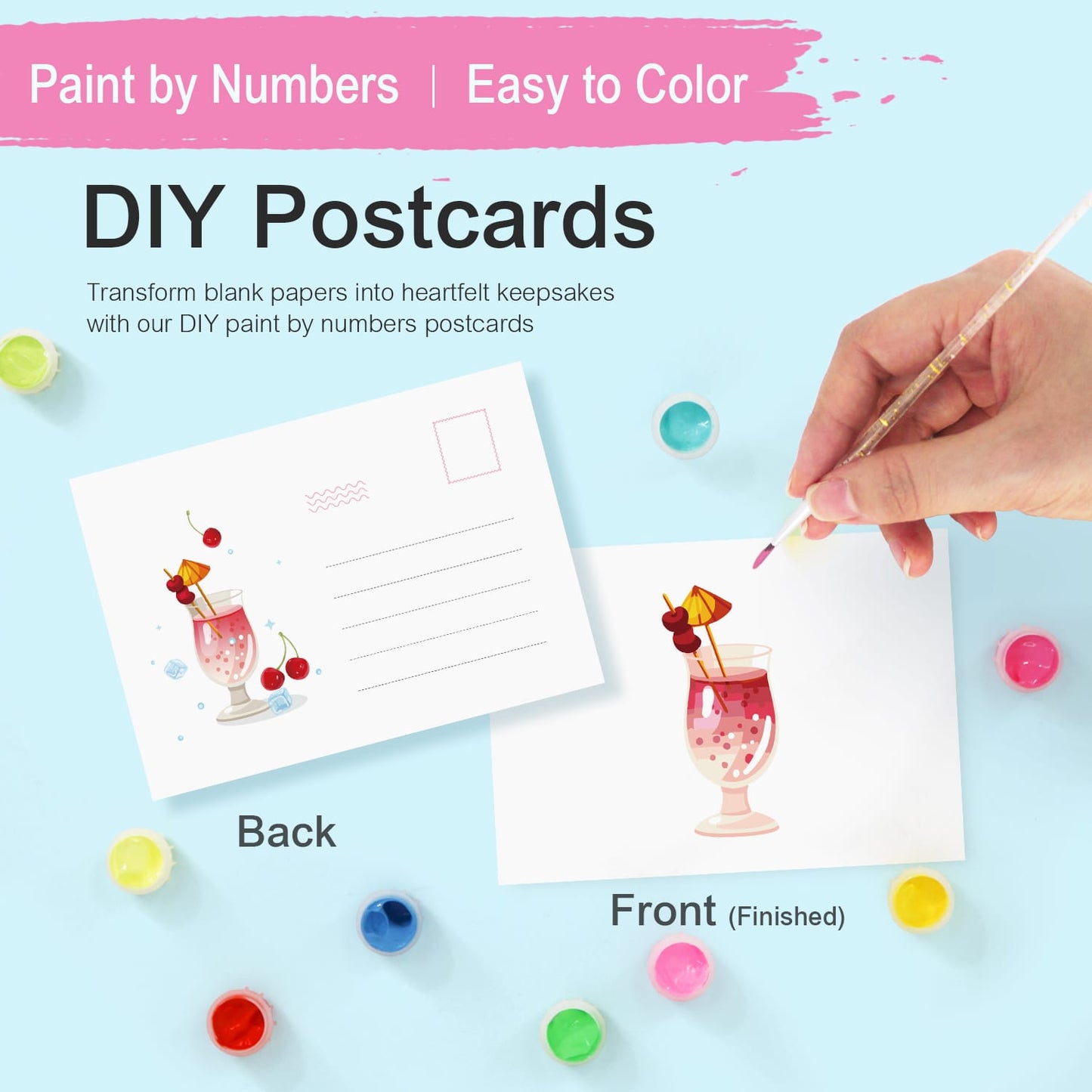 Paint by Numbers – Postcard | Cocktail Hour