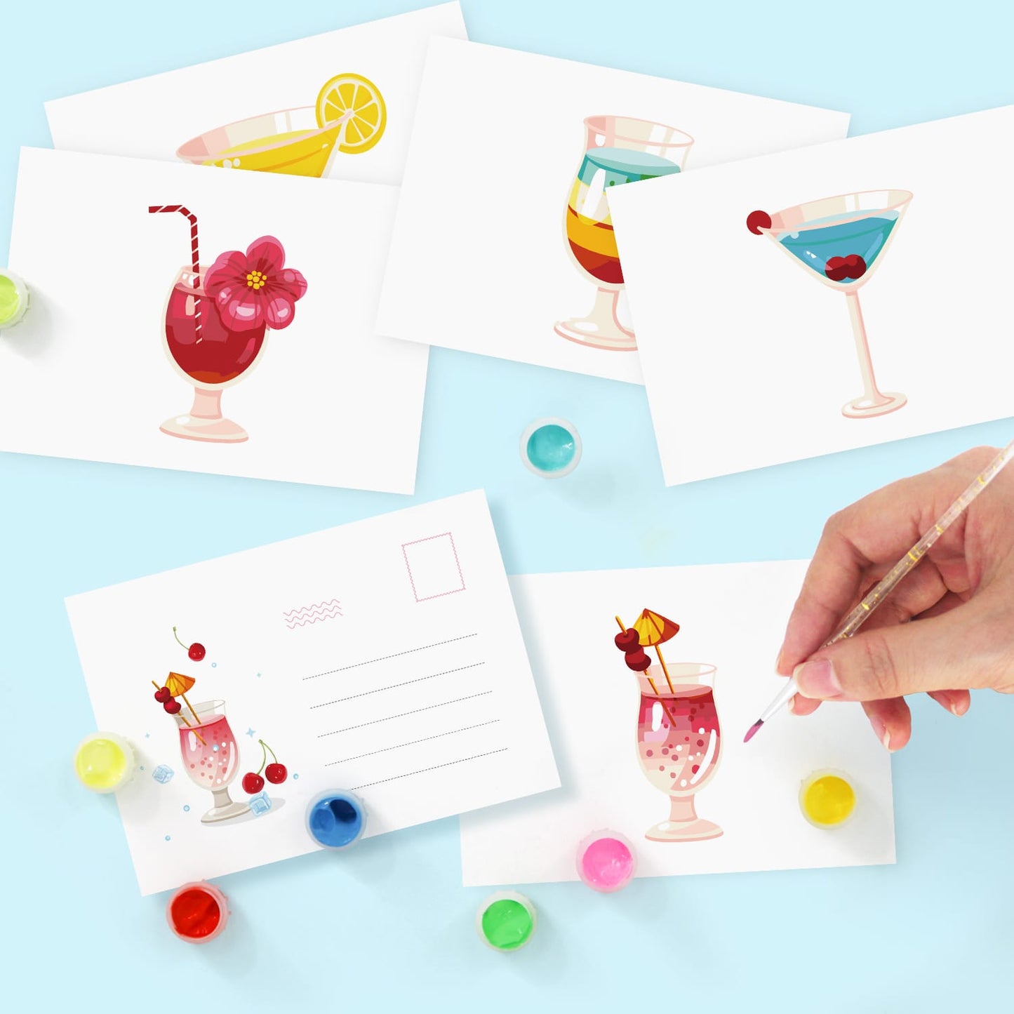 Paint by Numbers – Postcard | Cocktail Hour