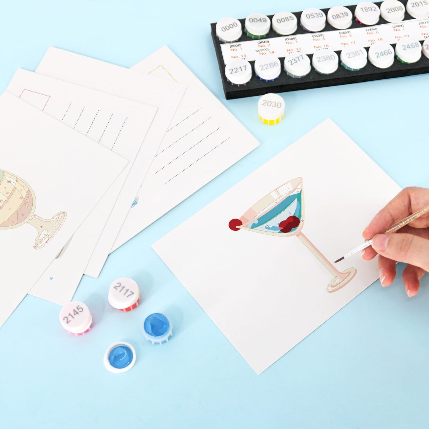 Paint by Numbers – Postcard | Cocktail Hour