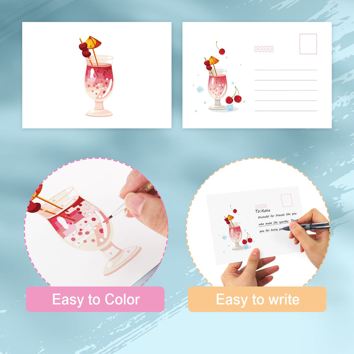 Paint by Numbers – Postcard | Cocktail Hour
