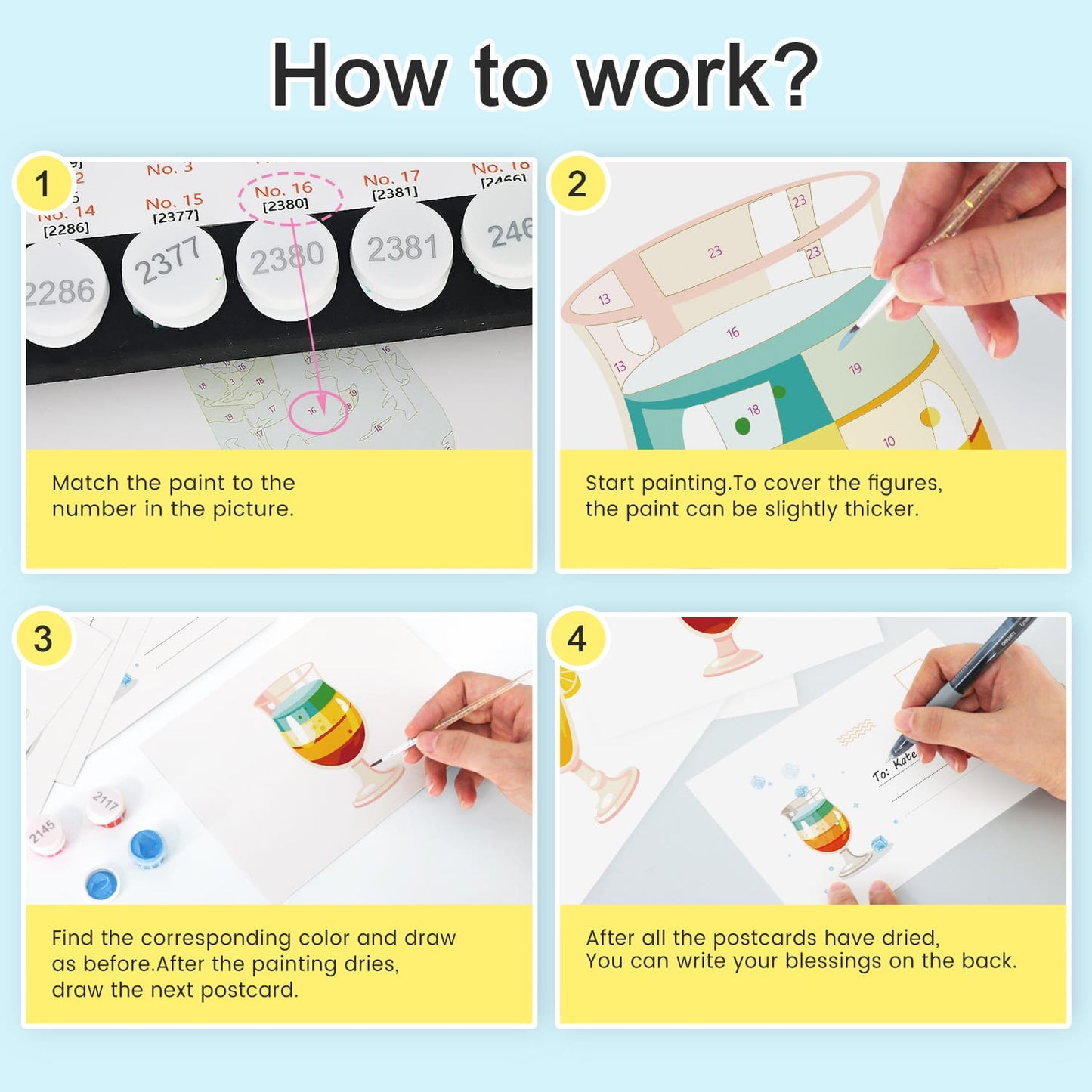 Paint by Numbers – Postcard | Cocktail Hour