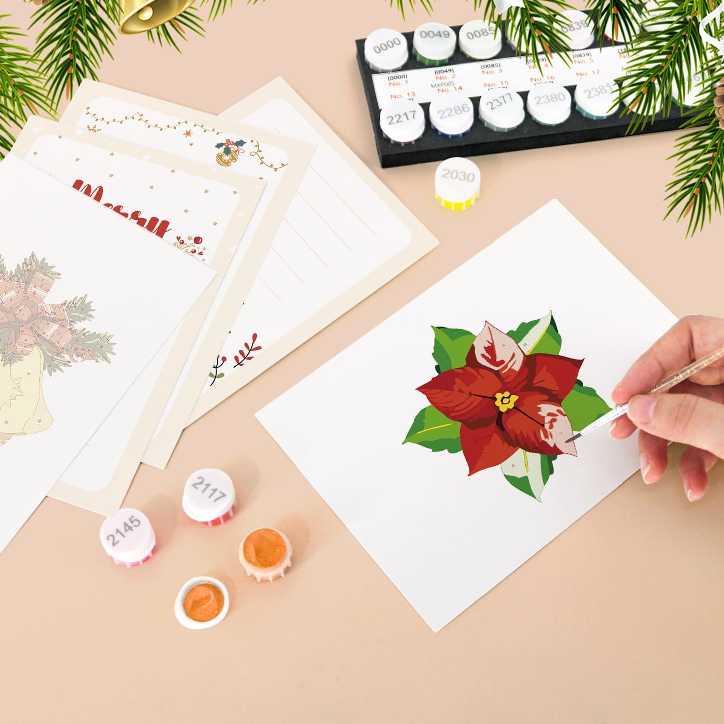 Paint by Numbers – Postcard | Merry Christmas