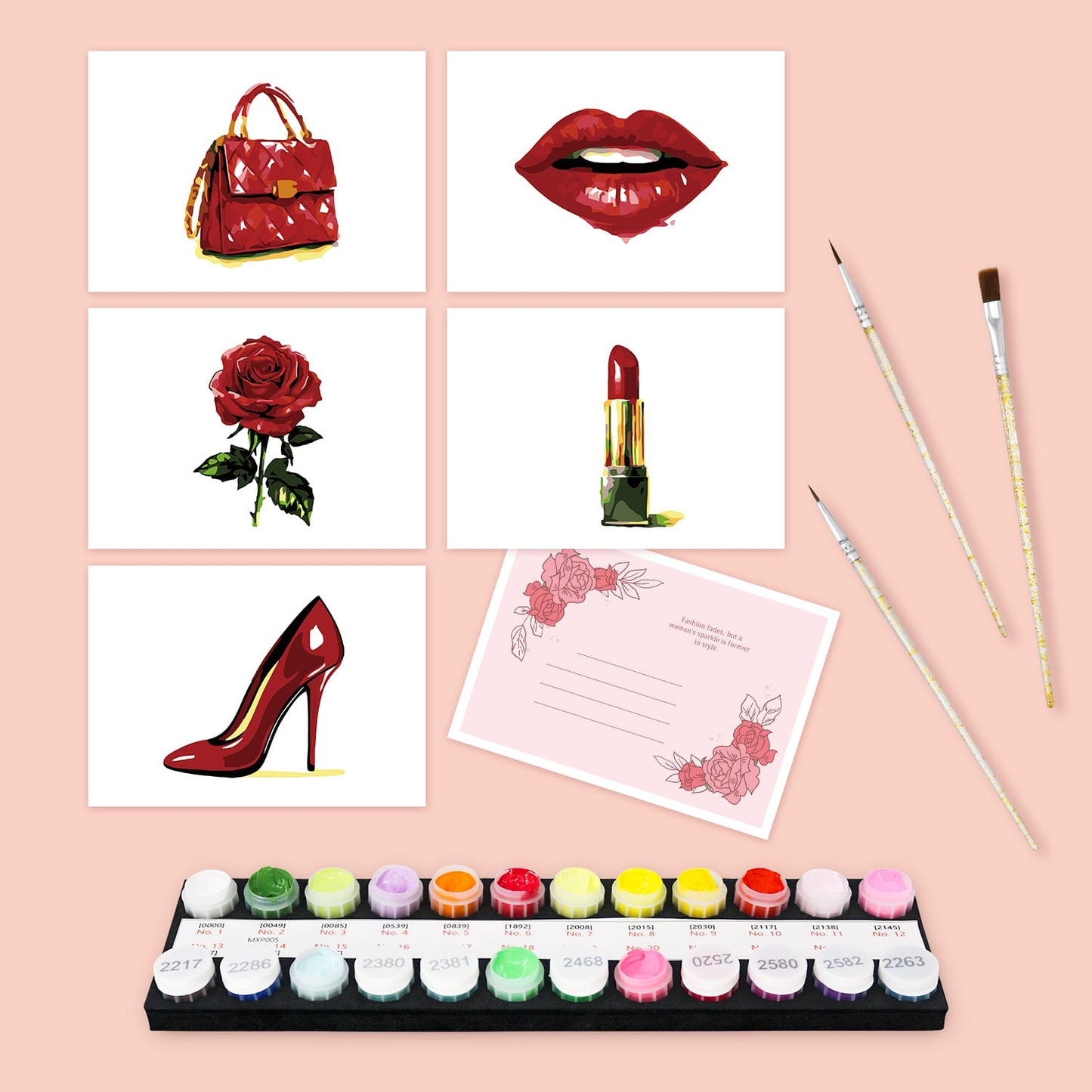 Paint by Numbers – Postcard | Red Glamour