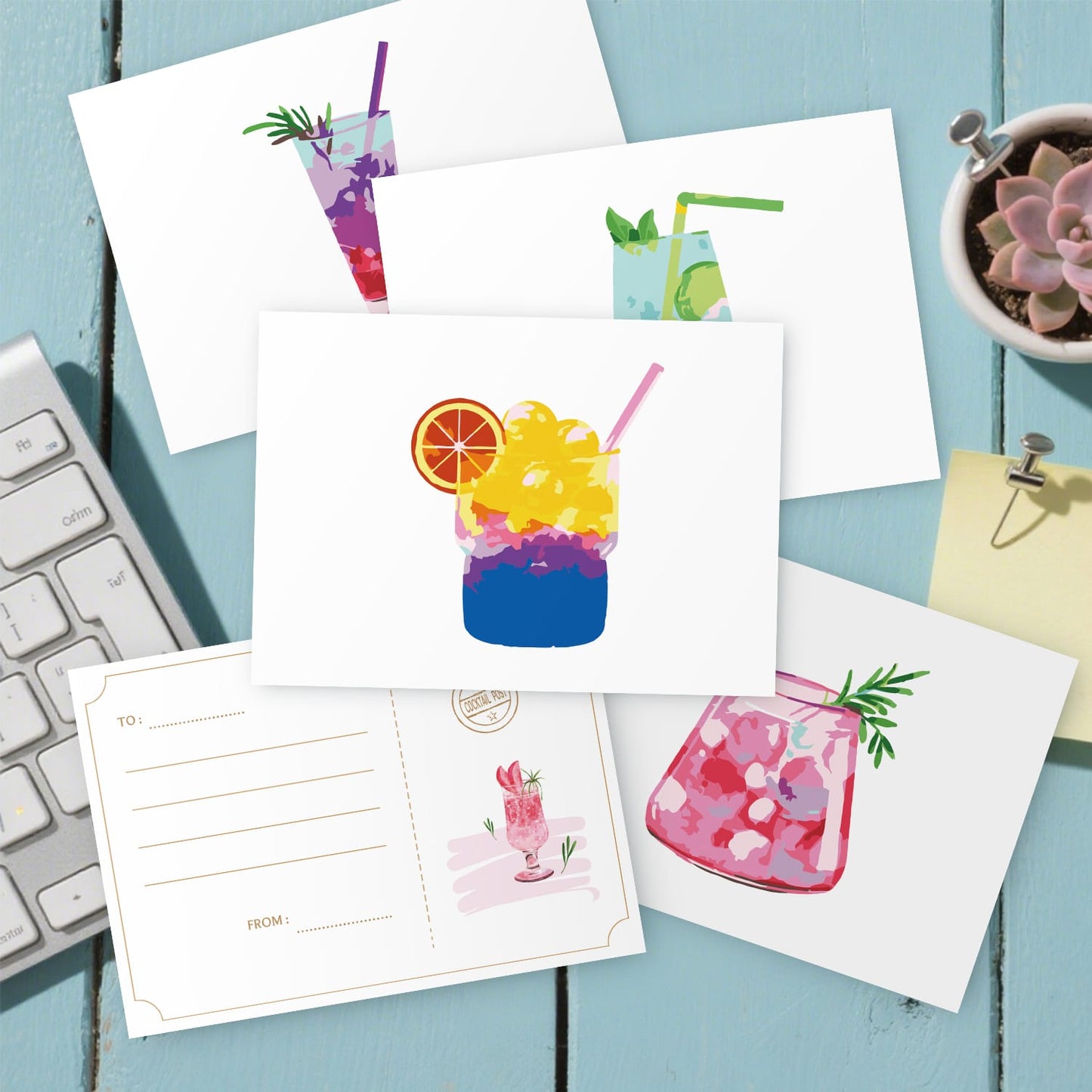 Paint by Numbers – Postcard | Summer Sips