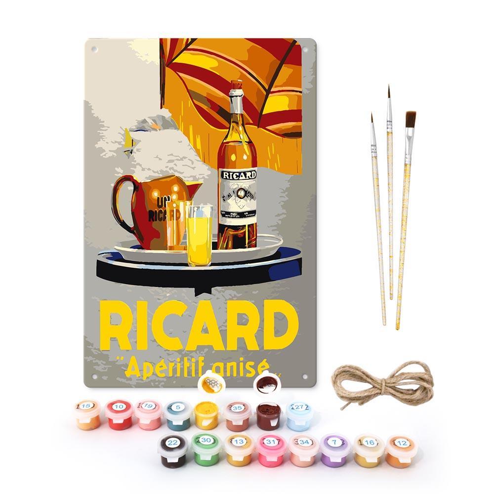 Paint by Numbers – Vintage Metal Bar Art | Ricard Apéritif