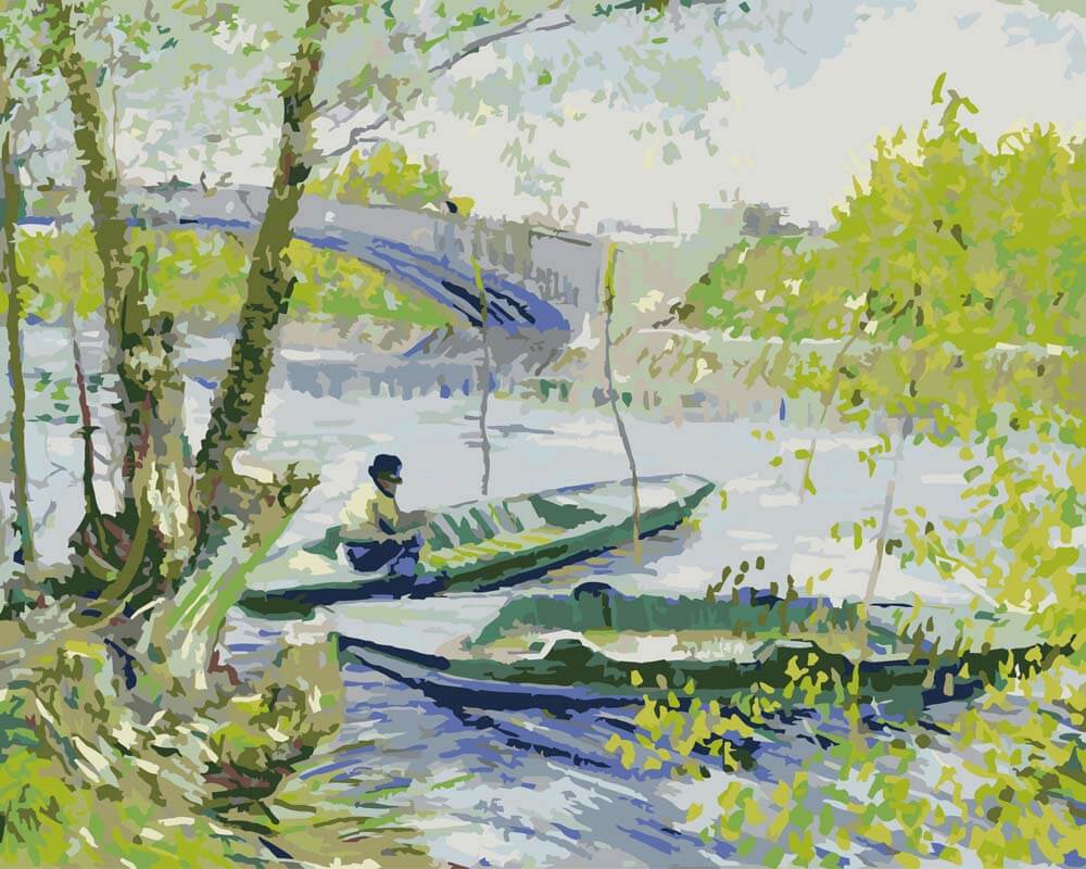 Paint by Numbers - Fishing in Spring, Pont de Clichy | Vincent van Gogh