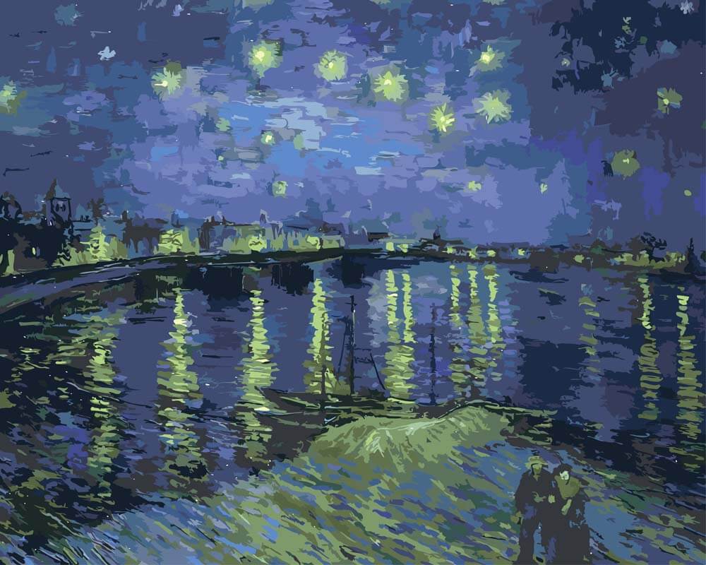 Paint by Numbers - Starry Night Over the Rhône | Vincent van Gogh