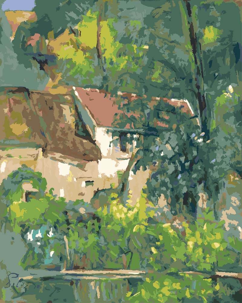 Paint by Numbers - The House of Père Lacroix | Paul Cezanne