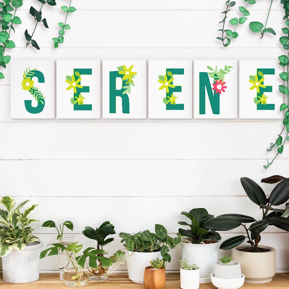 Paint by Numbers – Alphabet Painting Kit | Botanical Bloom Letters A–Z