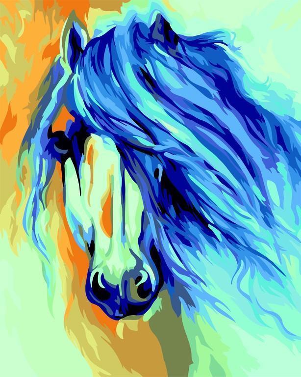 【New Year Sale】 ColourMost™ DIY Painting By Numbers (EXCLUSIVE) - Horse in  the flowers (16x20)