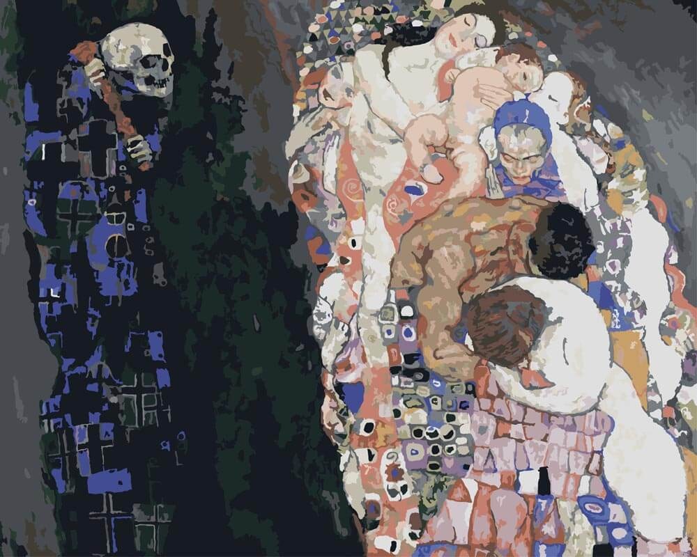 Gustav Klimt Death and Life paint by numbers kit