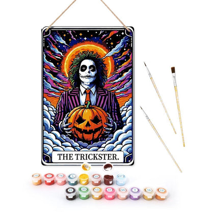 Paint by Numbers – Halloween Skeleton Art | The Trickster Sun