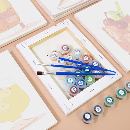 Paint by Numbers – 6 Mini Paintings | Refreshing Summer Cocktails Set