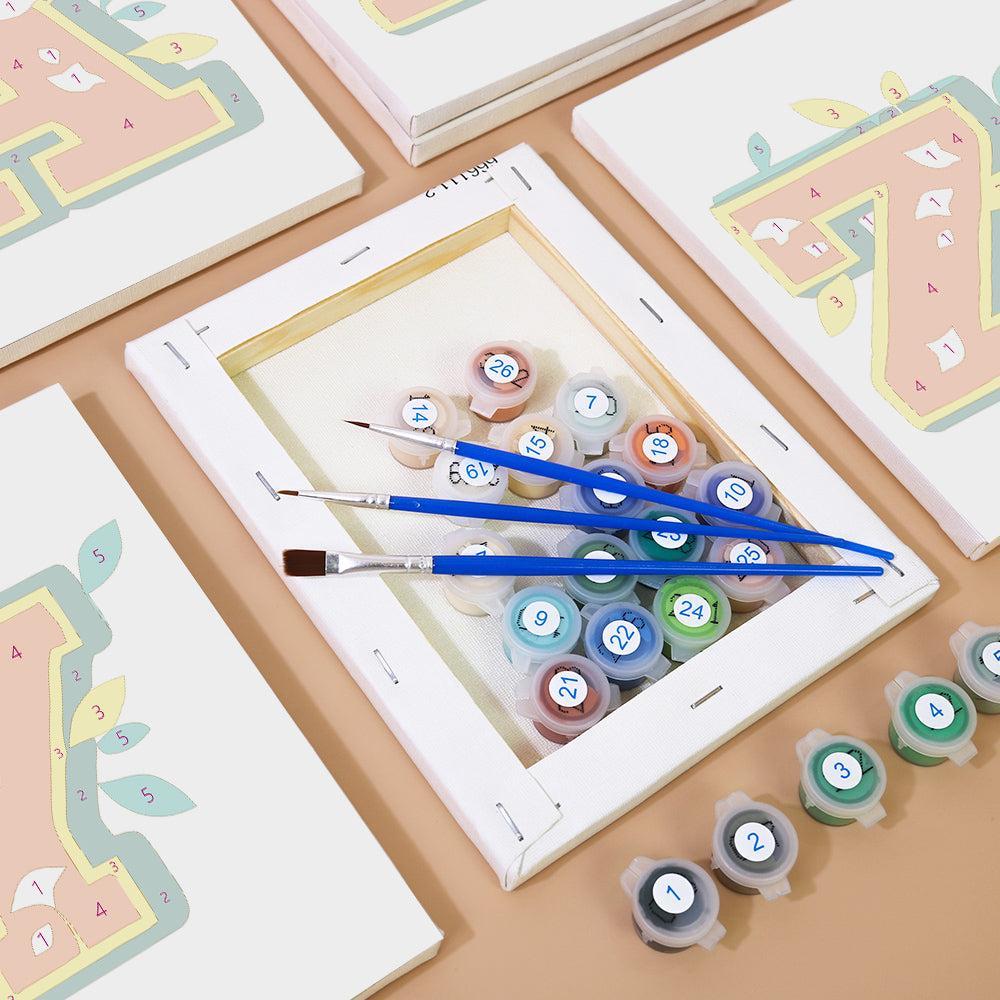 
Paint by Numbers – Alphabet Painting Kit | Citrus Garden Letters A–Z