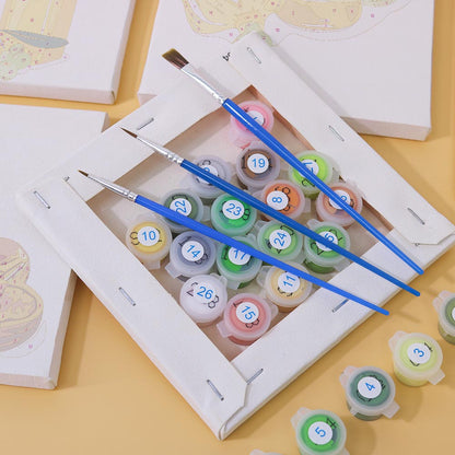 Paint by Numbers – 6 Mini Paintings | Essential Oils & Botanicals Set