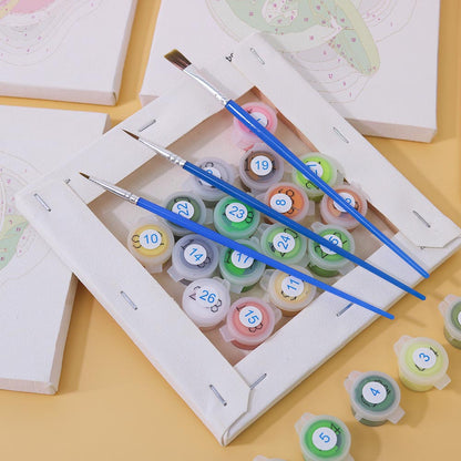 Paint by Numbers – 6 Mini Paintings | Top View Summer Drinks Set
