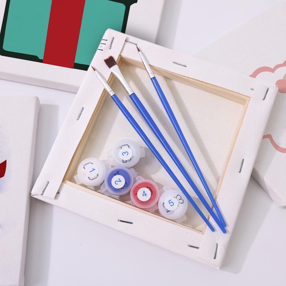 
Paint by Numbers – 4 Mini Paintings | Christmas Joy Set