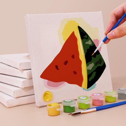 Paint by Numbers – 6 Mini Paintings | Juicy Fruit Set