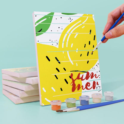 Paint by Numbers – 6 Mini Paintings | Summer Fruits & Fun Set