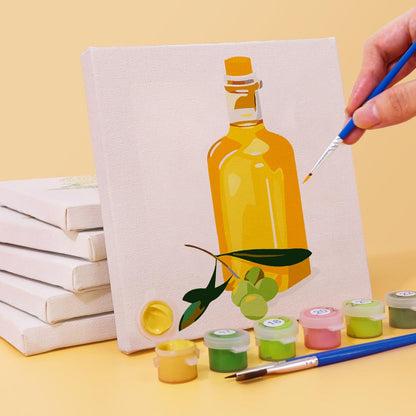 Paint by Numbers – 6 Mini Paintings | Essential Oils & Botanicals Set