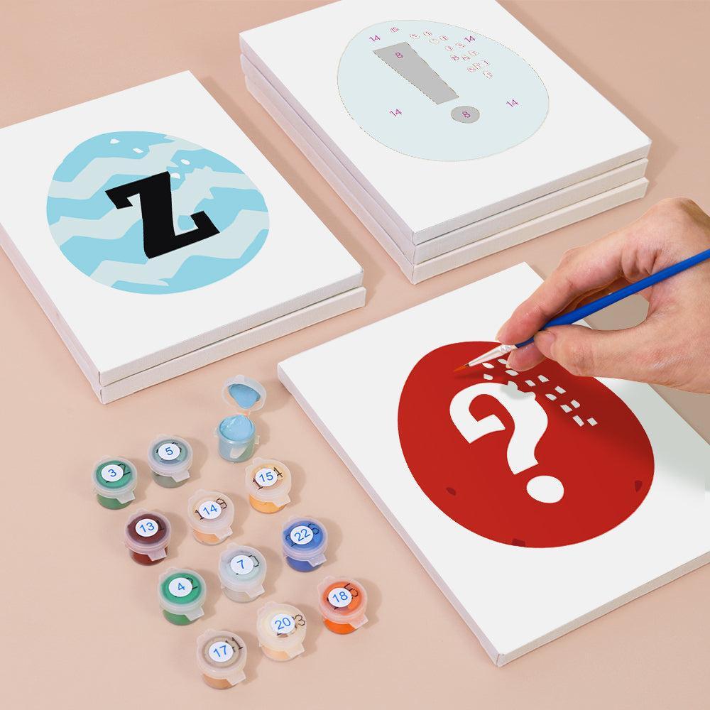 Paint by Numbers – Alphabet Painting Kit | A to Z Easter Egg Letters
