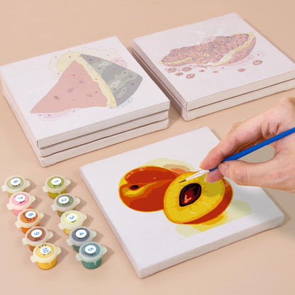 Paint by Numbers – 6 Mini Paintings | Juicy Fruit Set