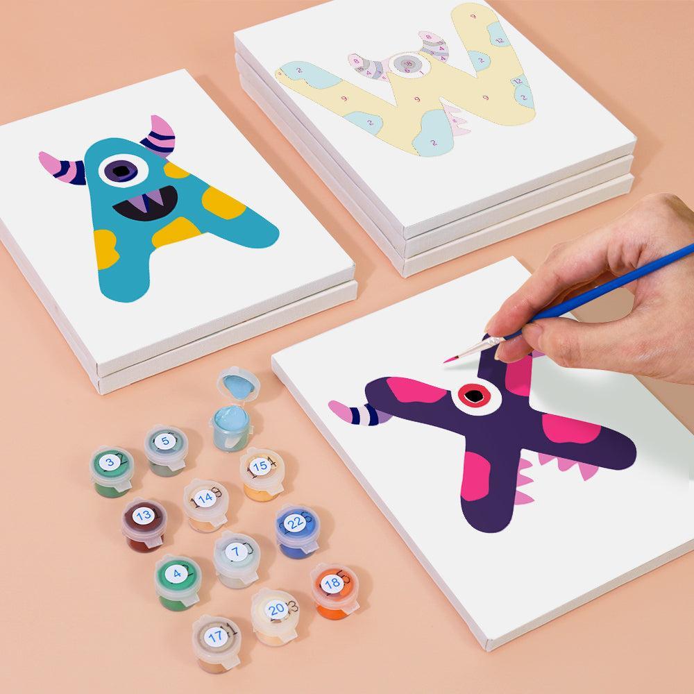 
Paint by Numbers – Alphabet Painting Kit | Color Pop Monster Letters A–Z