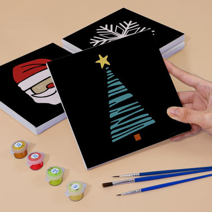 Paint by Numbers – 4 Mini Paintings | Christmas Edition