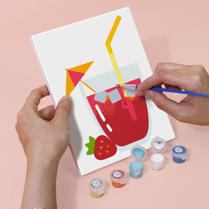 Paint by Numbers – 6 Mini Paintings | Fresh Summer Juice Set