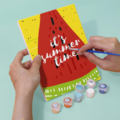 Paint by Numbers – 6 Mini Paintings | Summer Fruits & Fun Set