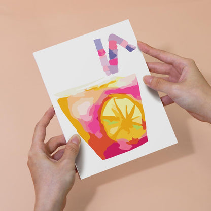 Paint by Numbers – 6 Mini Paintings | Abstract Summer Cocktails Set