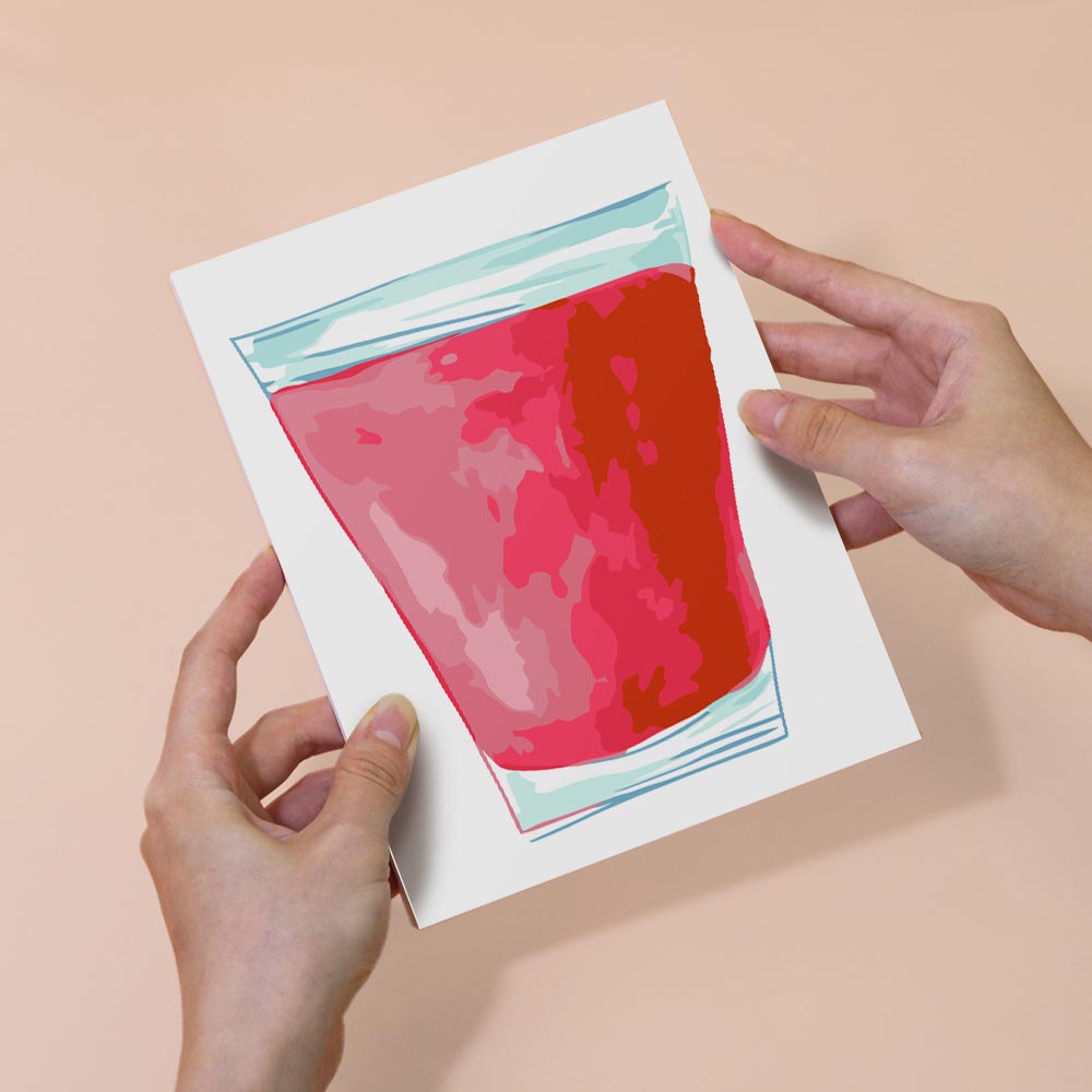 Paint by Numbers – 6 Mini Paintings | Tropical Cocktail Collection Set