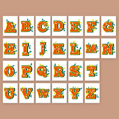 Paint by Numbers – Alphabet Painting Kit | Citrus Garden Letters A–Z