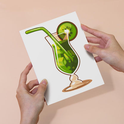 Paint by Numbers – 6 Mini Paintings | Exotic Cocktail Glasses Set