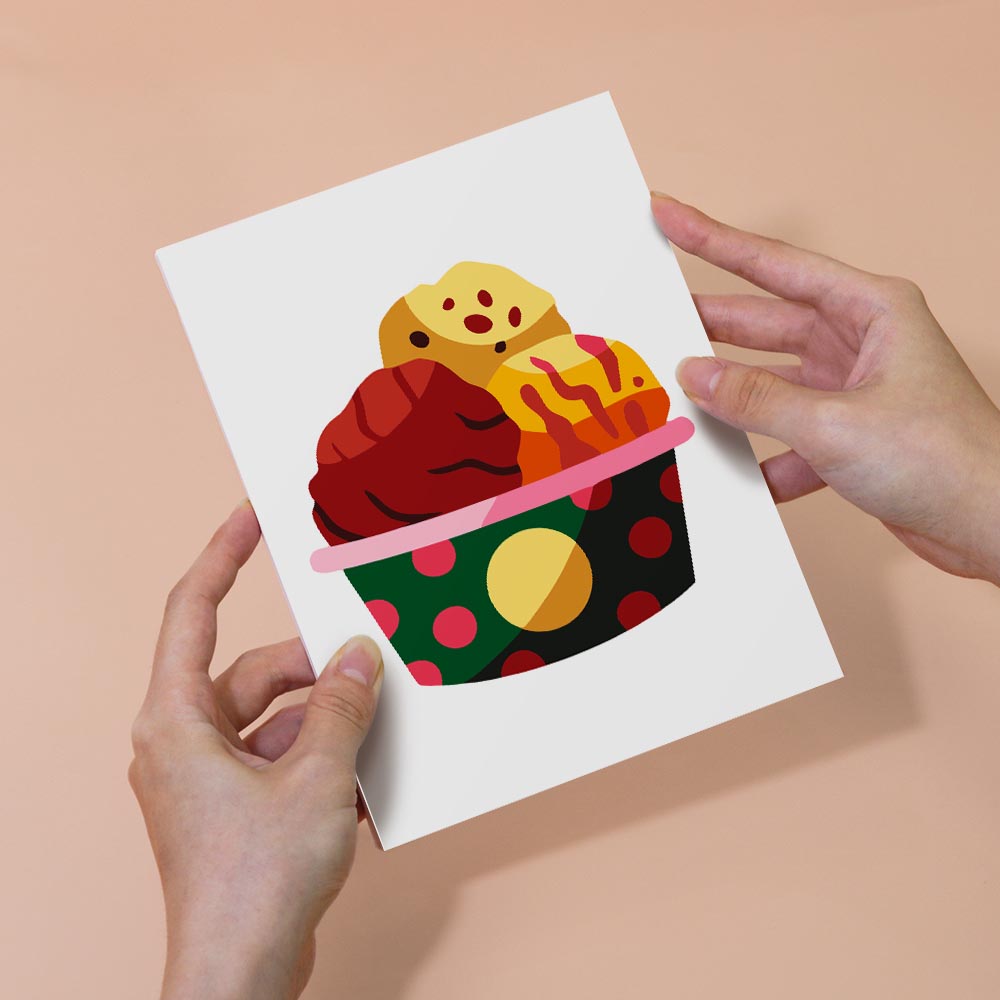 Paint by Numbers – 6 Mini Paintings | Colorful Ice Cream Delights Set