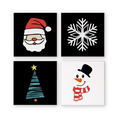 Paint by Numbers – 4 Mini Paintings | Christmas Edition