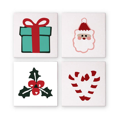 Paint by Numbers – 4 Mini Paintings | Christmas Joy Set