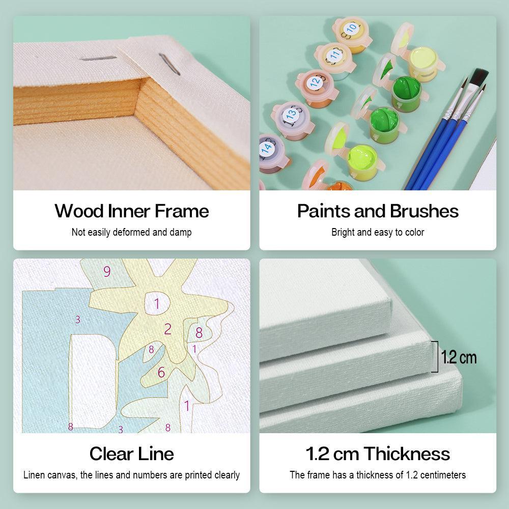 
Paint by Numbers – Alphabet Painting Kit | Botanical Bloom Letters A–Z