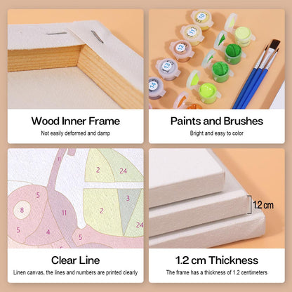 Paint by Numbers – 6 Mini Paintings | Refreshing Summer Cocktails Set