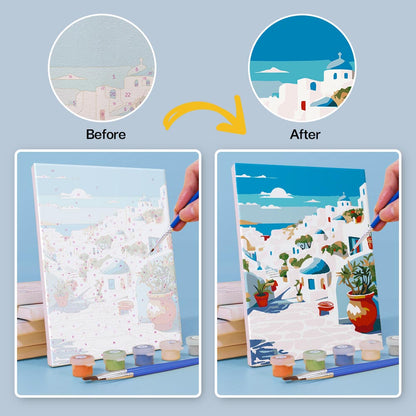 Paint by Numbers – 6 Mini Paintings | Mediterranean Set