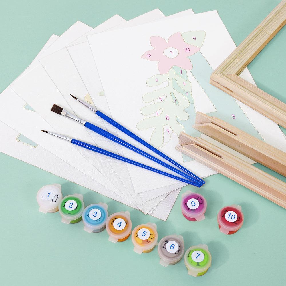 
Paint by Numbers – Alphabet Painting Kit | Botanical Bloom Letters A–Z