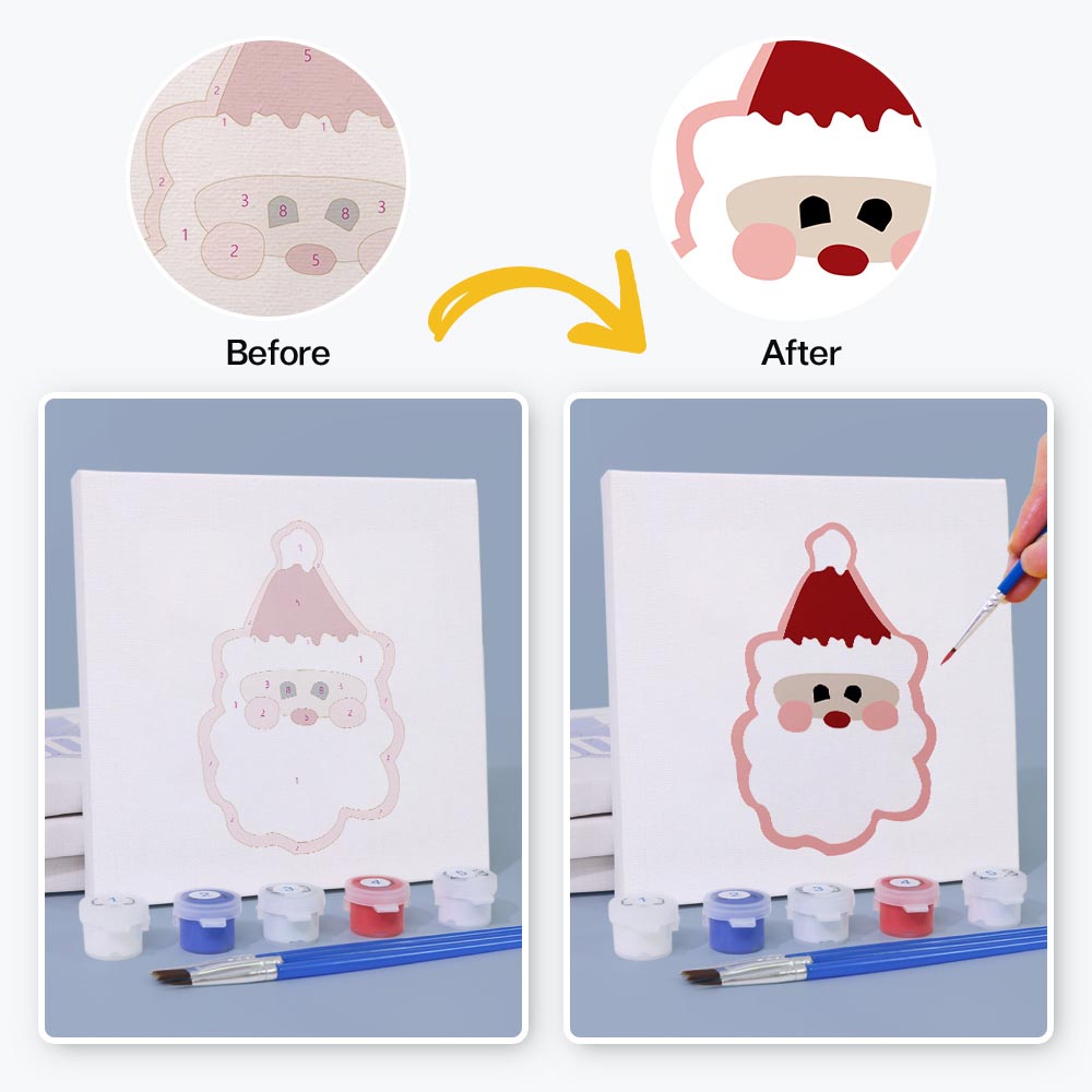 
Paint by Numbers – 4 Mini Paintings | Christmas Joy Set