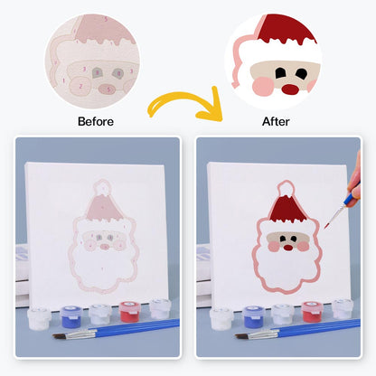 Paint by Numbers – 4 Mini Paintings | Christmas Joy Set