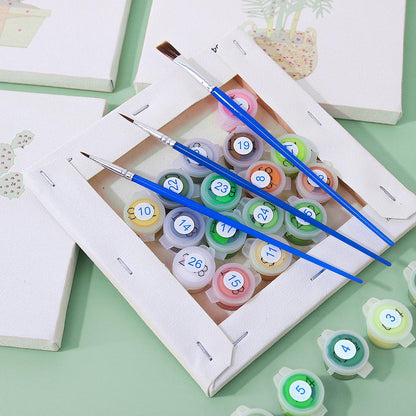 Paint by Numbers – 9 Mini Paintings | Houseplants Set