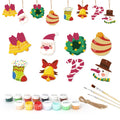 Paint by Numbers – 8 Christmas Ornaments – Festive Bells, Santa & Holiday Cheer Set