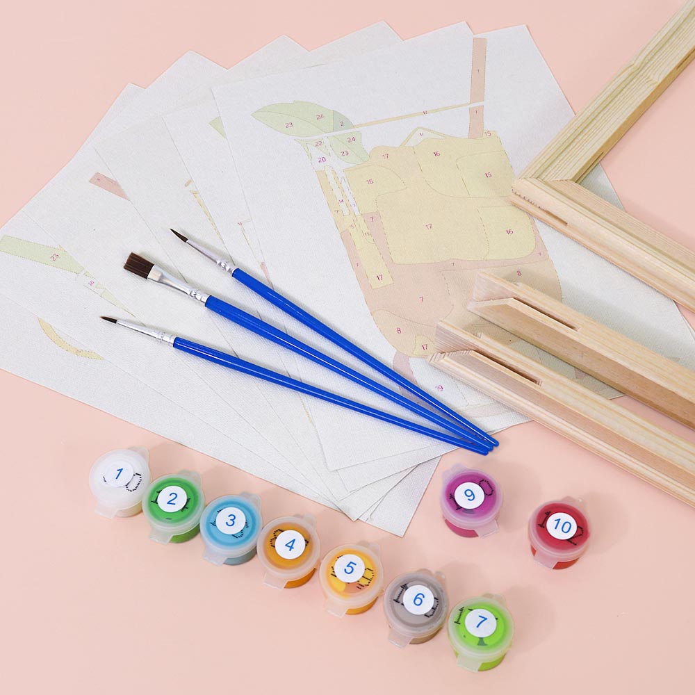 Paint by Numbers – 6 Mini Paintings | Minimalist Cocktail Glasses Set