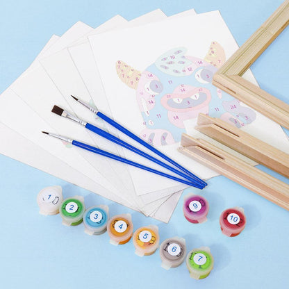 Paint by Numbers – Alphabet Painting Kit | A to Z Cute Monster Letters