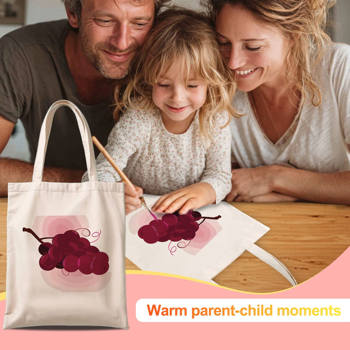 
Paint by Numbers - DIY Totebag | Cherries