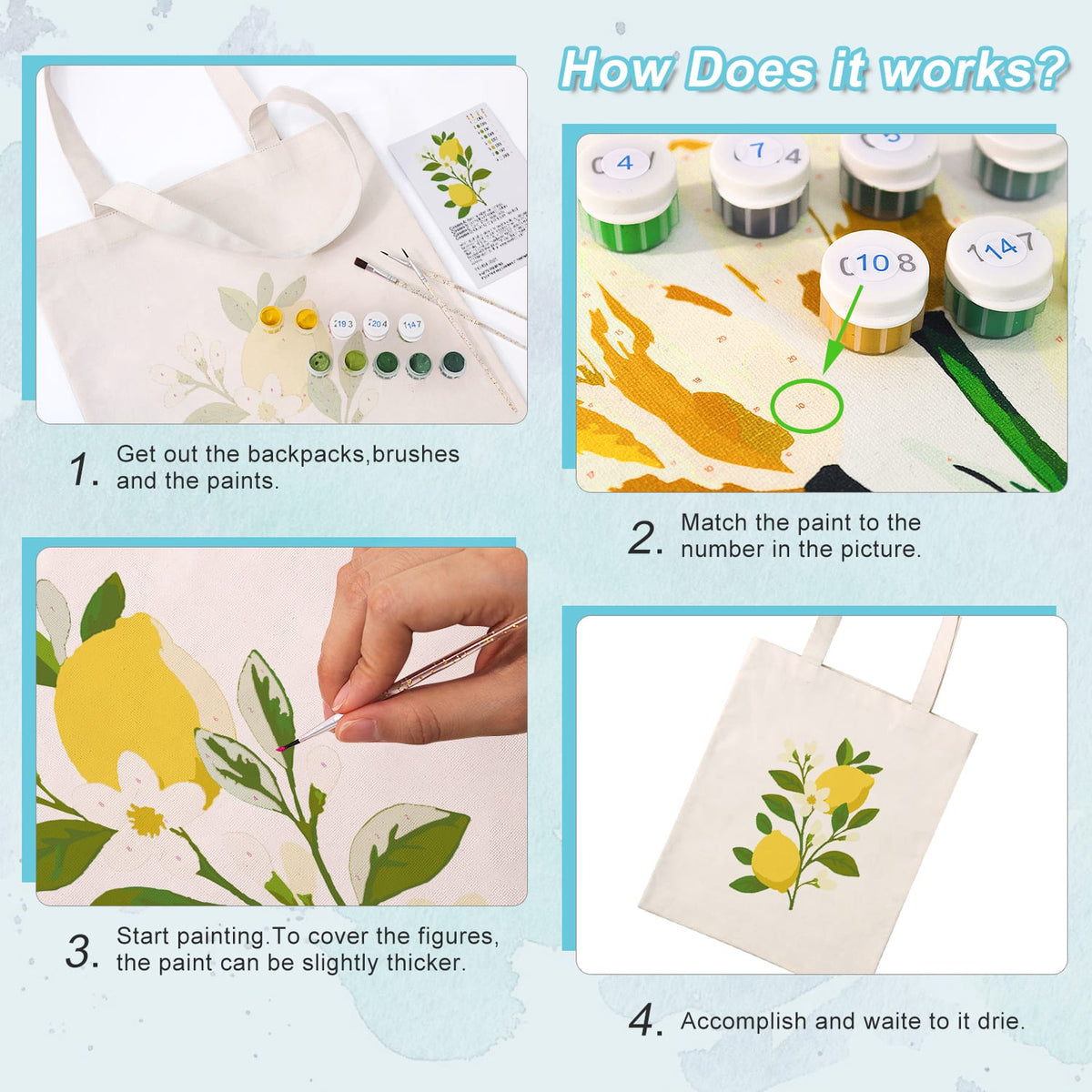 
Paint by Numbers – DIY Bag | Lemon Zest