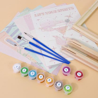 Paint by Numbers – 6 Mini Paintings | Rosé & Sunset Cocktails Set